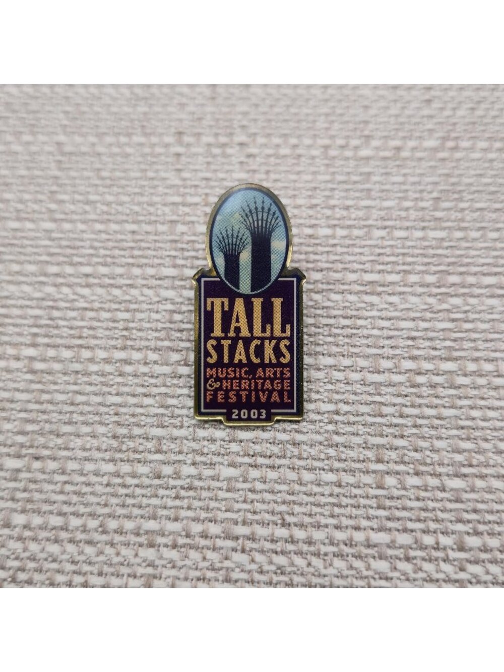 Vintage 2003 Tall Stacks Music Arts Heritage Festival Cincinnati Lapel Pin A8752